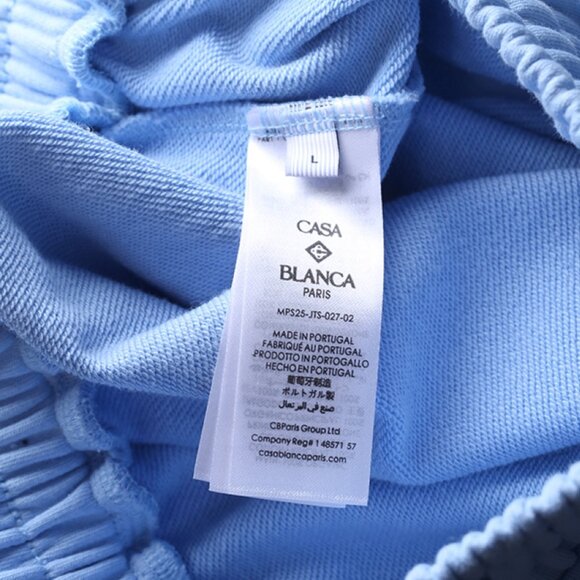 Casablanca Blue Graphic-Print Drawstring Athletic Shorts - Picture 8 of 8